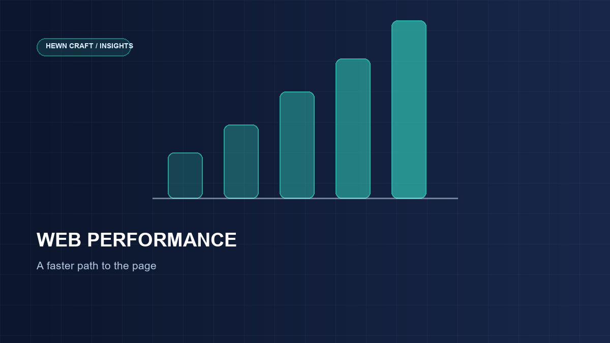 Ascending bars illustrating web performance