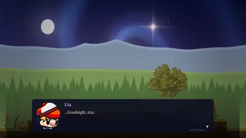 Prologue: Lia says goodnight under a large moon