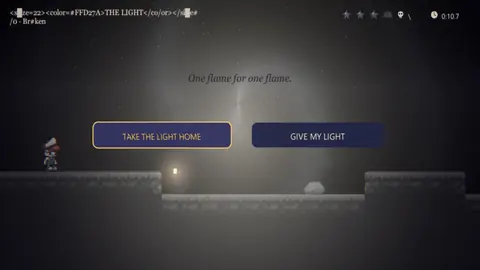 The final choice: Take the Light Home or Give My Light