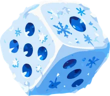 Frost snowflake dice skin