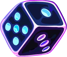 Neon dice skin
