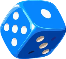 Sapphire blue dice skin