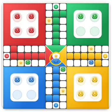 Quick Ludo board: the first token to reach the centre wins