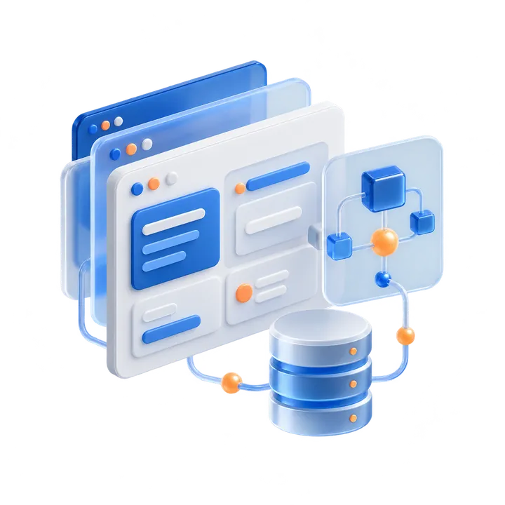 Custom software systems illustration