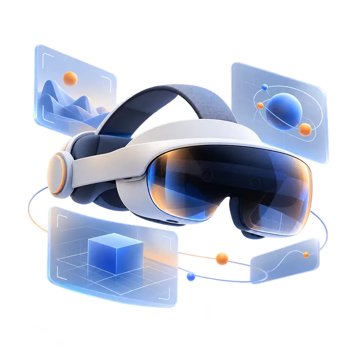 Spatial computing and VR illustration