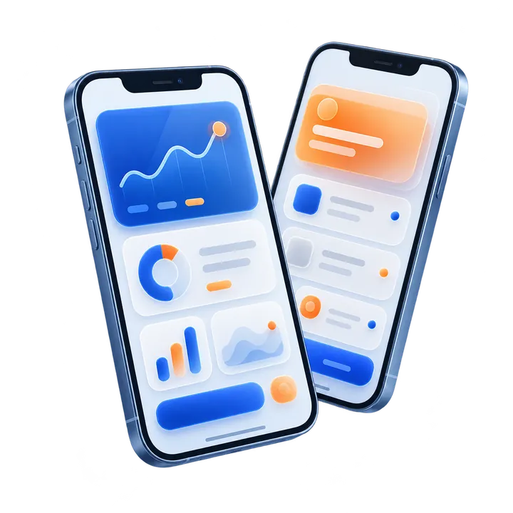 Web and mobile app development illustration