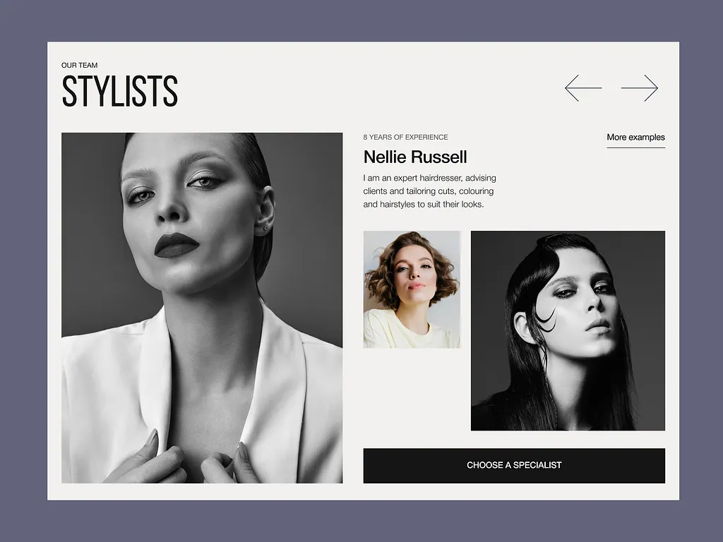 HEWN CRAFT Web Development - Modern React web application with responsive design and dark mode interface